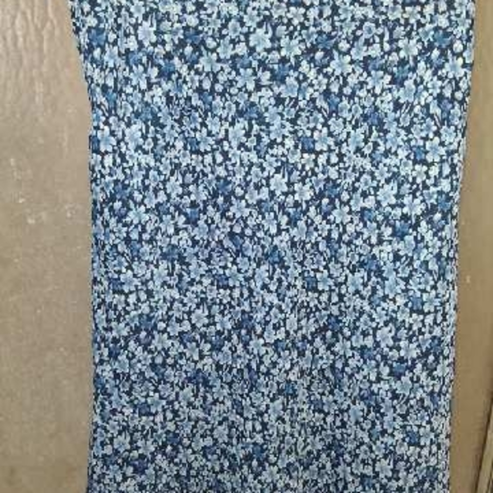 Old Navy Blue Floral Maxi Skirt